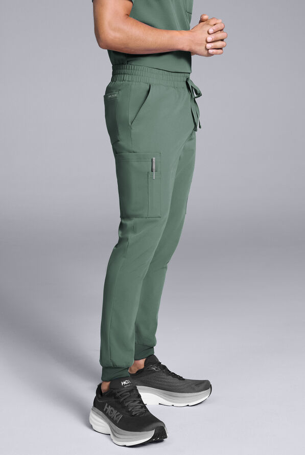 Pantal&oacute;n m&eacute;dico Hypothesis S-R Shift Ready estilo jogger con 8 bolsillos para hombre - Olive - 5