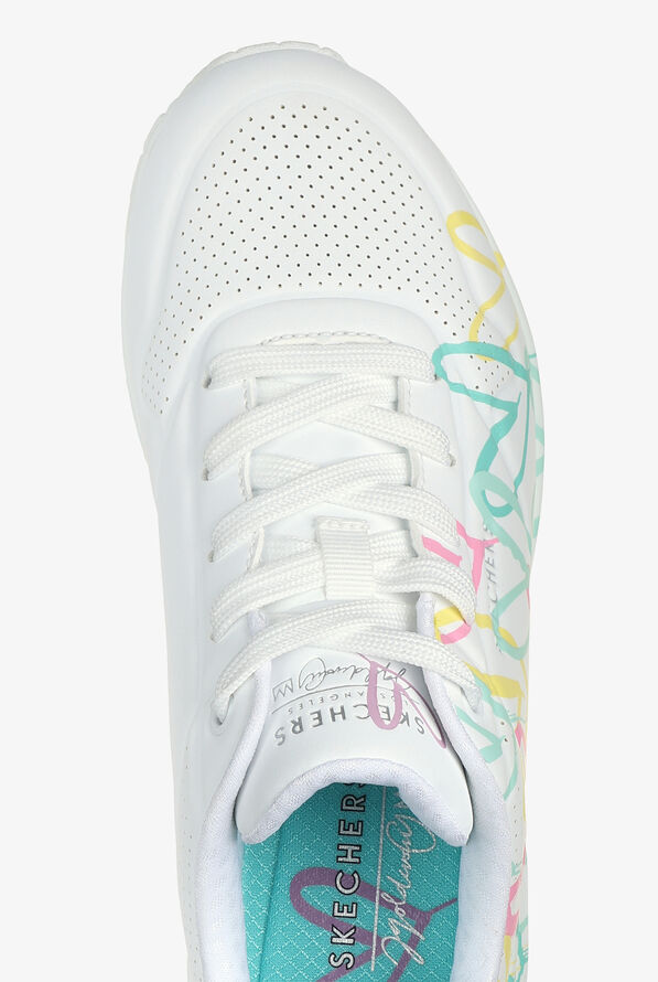 Skechers Street Women's UNO CHANGED LOVE White Athletic Lace Up Nursing Shoes - null - 2