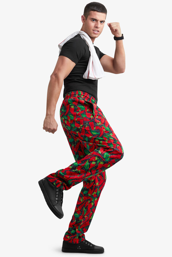 UA CHEF&trade; Hot Stuff Men's 4-Pocket Baggy Printed Chef Pants - null - 2