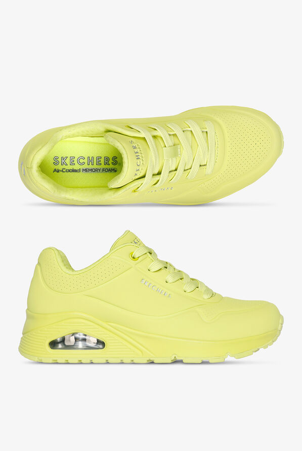 Skechers Street UNO - Stand On Air Lemon Athletic Lace Up Shoes - null - 1