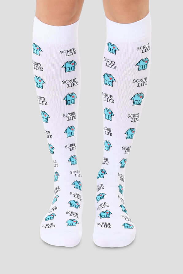 Living Royal Scrub Life Women's 15-20 mmHg Moderate Compression Socks - null - 1