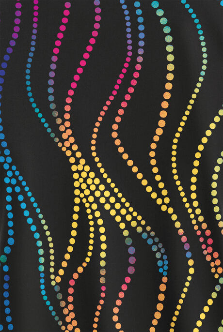 Abstract Print Shirtress, Cream