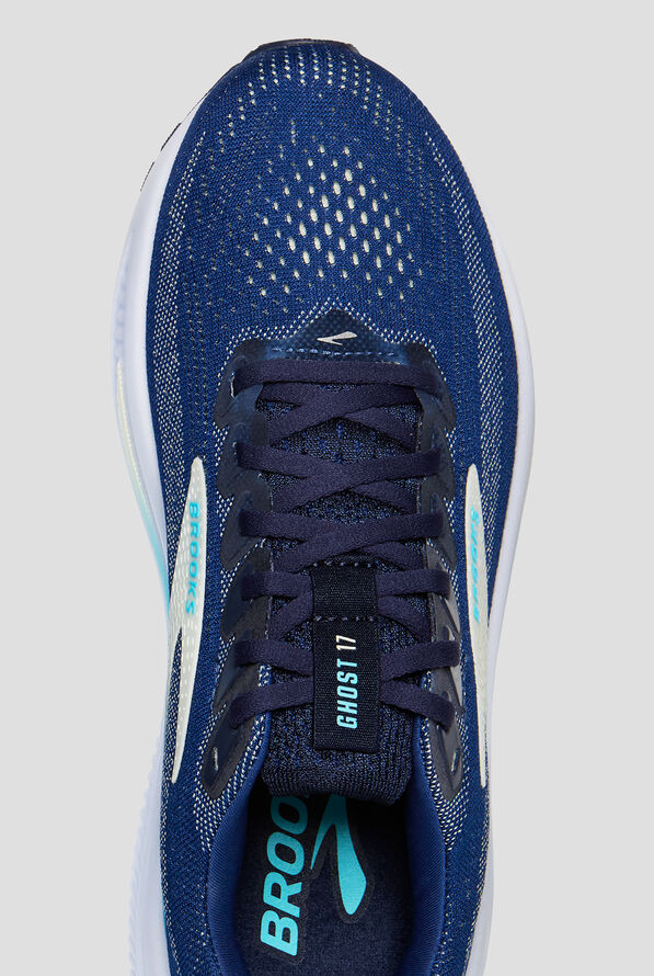Brooks Women's Ghost 17 Navy/Green/Turquoise Athletic Lace Up Nursing Shoes - null - 2
