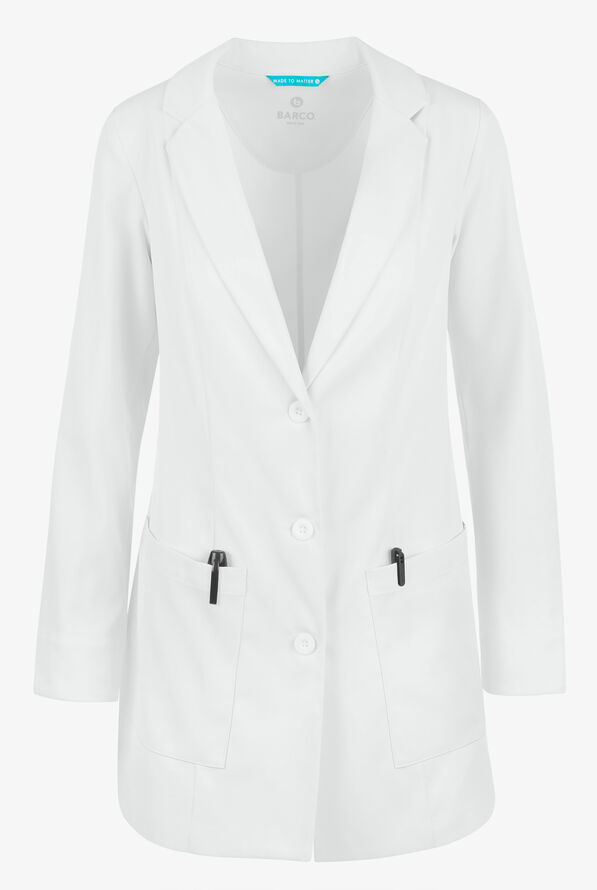 Barco Women's Merit 30" 3-Pocket Lab Coat - White - 1