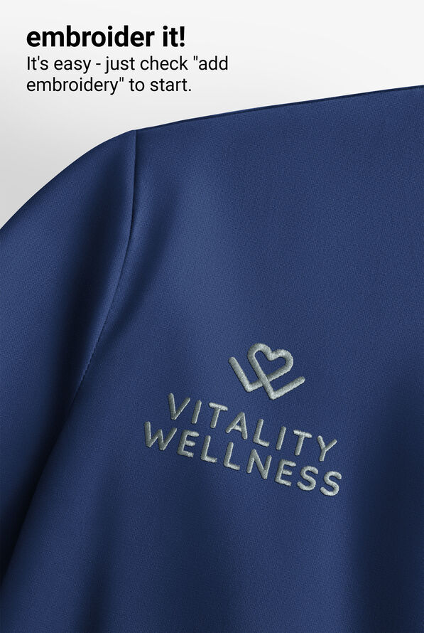 Blusa m&eacute;dica Carhartt FLD & RSCU Rugged Flex STRETCH con cuello en V y 4 bolsillos para mujer - Navy - 7