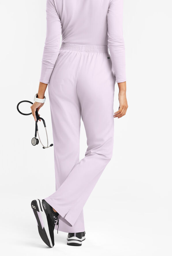 Butter-Soft Originals Women's 2-Pocket High Waisted Boot Cut Scrub Pants - Orchid Petal - 3