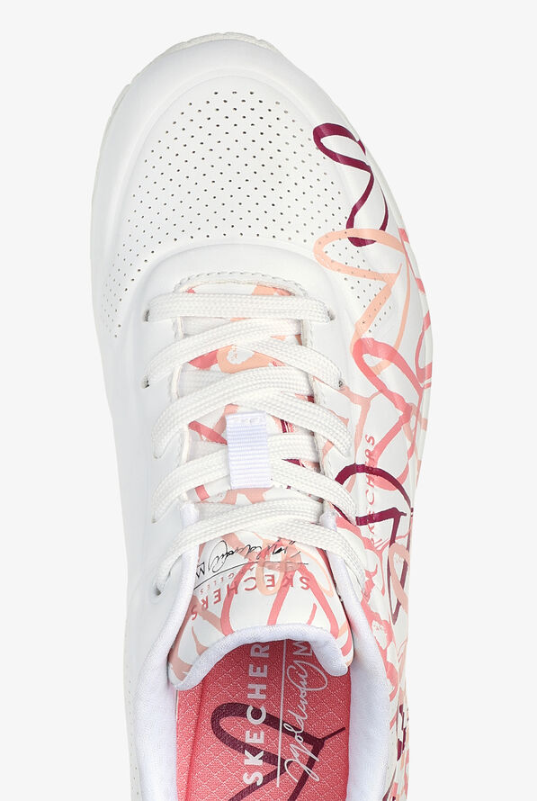Skechers Street Women's UNO SPREAD THE LOVE White Athletic Lace Up Nursing Shoes - null - 2
