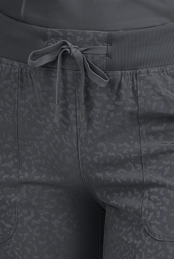 Pantalón médico Zavate Ava Therese Sheba Jacquard STRETCH estilo jogger con 4 bolsillos para mujer - Pewter - 2