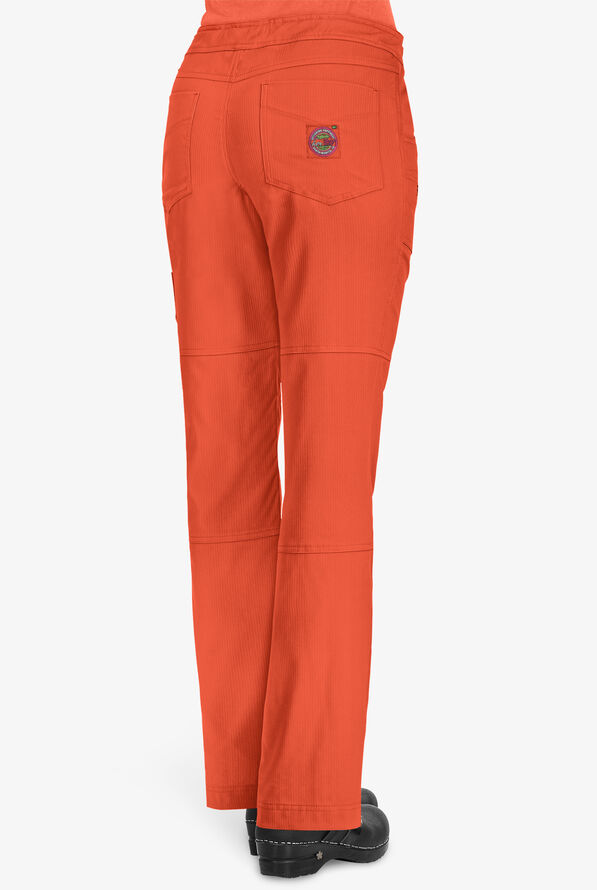 koi Lite™ Peace Women's 6-Pocket Drawstring Scrub Pants - Terracotta - 2