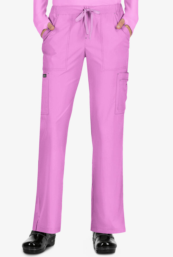 Pantalón médico koi Basics Holly petite estilo cargo con 8 bolsillos para mujer - Bloom Lavender - 1