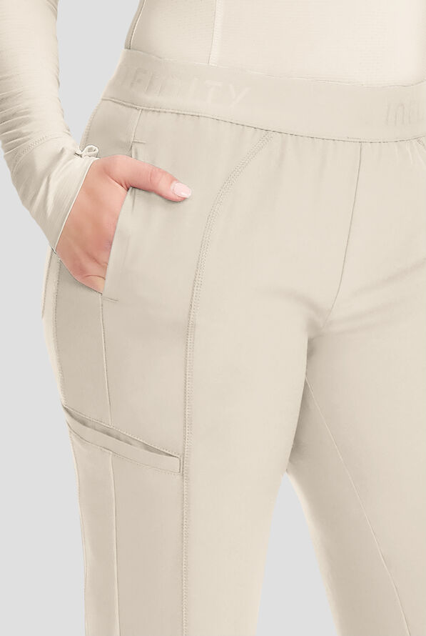 Infinity GNR8 Women's 5-Pocket STRETCH Wide Leg Scrub Pant - Vapor - 3