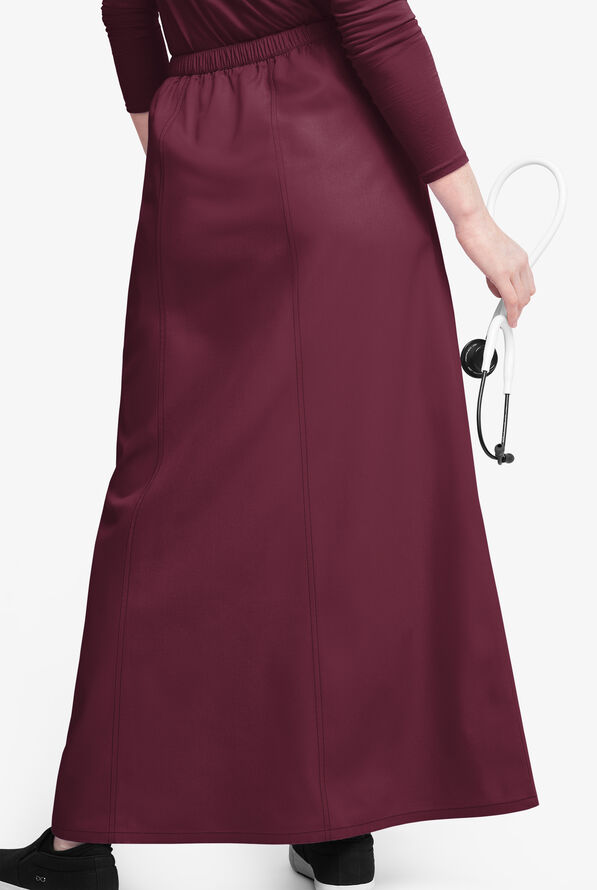 Butter-Soft Originals Women's 4-Pocket Gored Ankle-length Skirt - Wine - 3