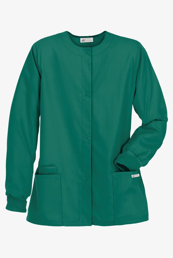 Chaqueta m&eacute;dica UA Best Buy con botones y 3 bolsillos para mujer - Hunter - 1