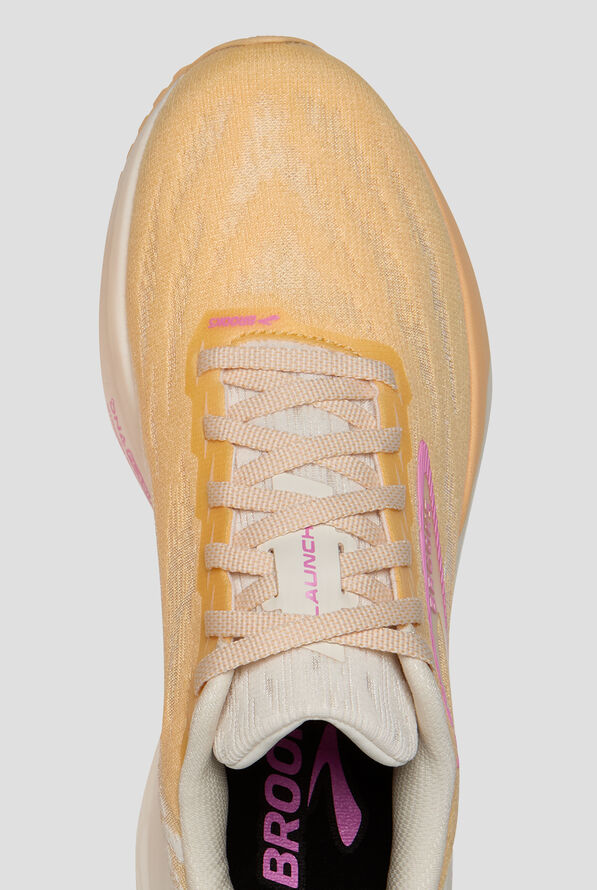 Brooks Women's Launch 11 Sherbert/Coconut/Pink Athletic Lace Up Nursing Shoes - null - 2