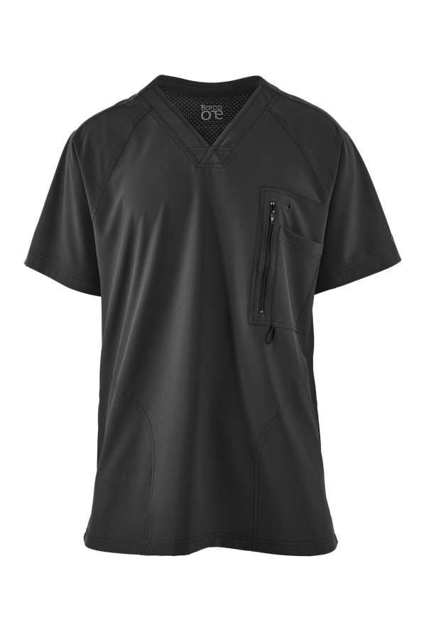 Barco One Men's 5 Pocket VNeck Scrub Top, Men's Nursing Scrubs