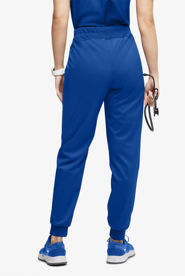 UA Exclusive Cherokee Workwear Revolution Women's 4-Pocket STRETCH Cargo Jogger Scrub Pants - Royal - 3