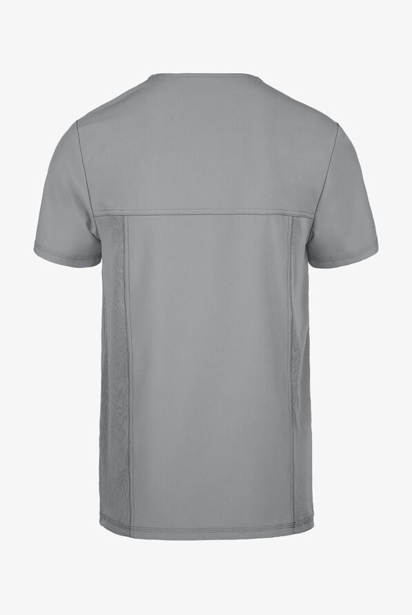 Camisa m&eacute;dica Cherokee Infinity con 2 bolsillos y paneles laterales de tejido para hombre  - Grey - 3