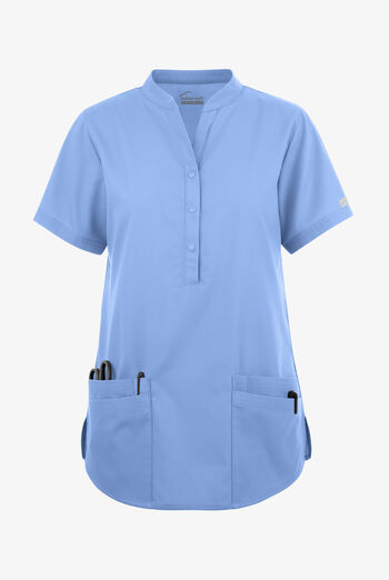 Butter-Soft Originals Women's 6-Pocket Mandarin Collar Scrub Top
