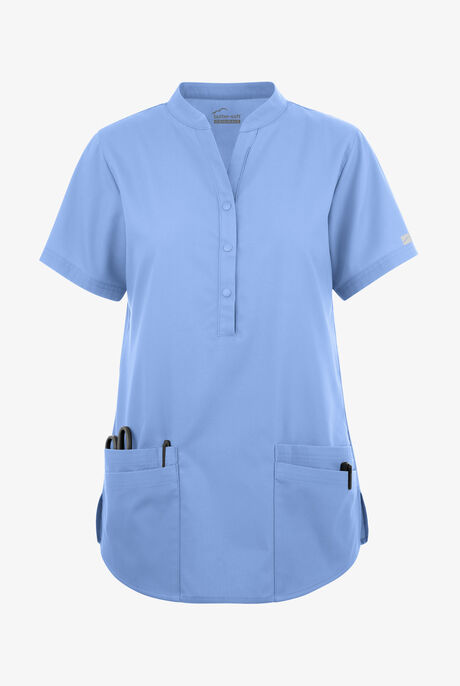 Butter-Soft Originals Women's 6-Pocket Mandarin Collar Scrub Top