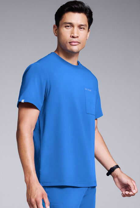 Hypothesis S-R Shift Ready Men’s 1-Pocket Tuck-In Crew Neck Scrub Top