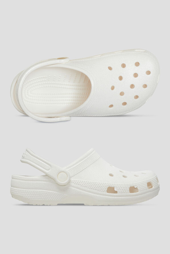 Zuecos Crocs™ Classic White Glitter para mujer - White - 1