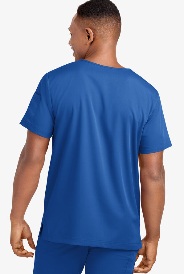Advantage STRETCH Men's 4-Pocket V-Neck Scrub Top - Royal - 4