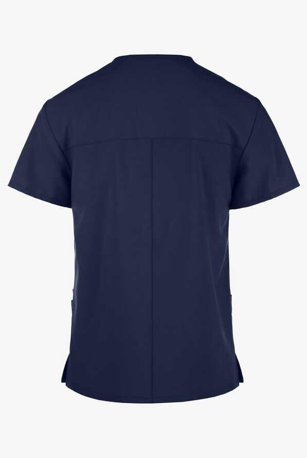 Dickies EDS Essentials Men's 4-Pocket STRETCH V-Neck Scrub Top - Navy - 2
