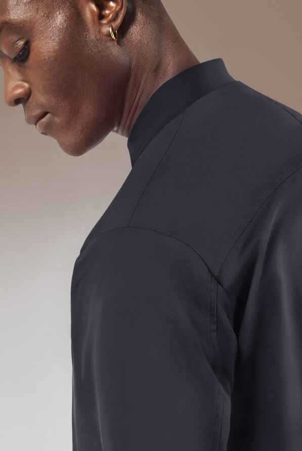 Hypothesis Omni Men's 3-Pocket Zip Front Scrub Jacket - Pewter - 5