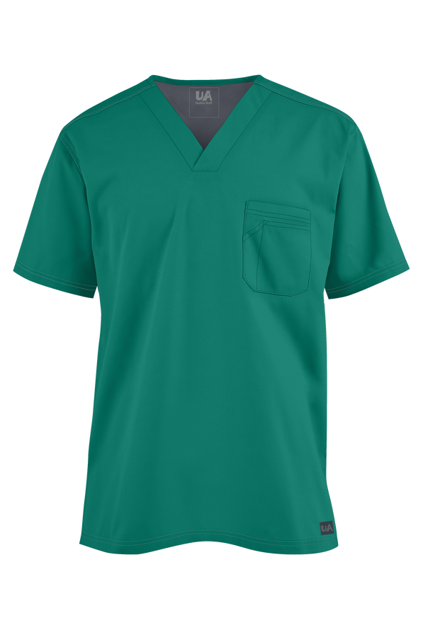 Camisa m&eacute;dica Butter-Soft Core by UA&trade; con canes&uacute; y 1 bolsillo para hombre - Hunter - 1
