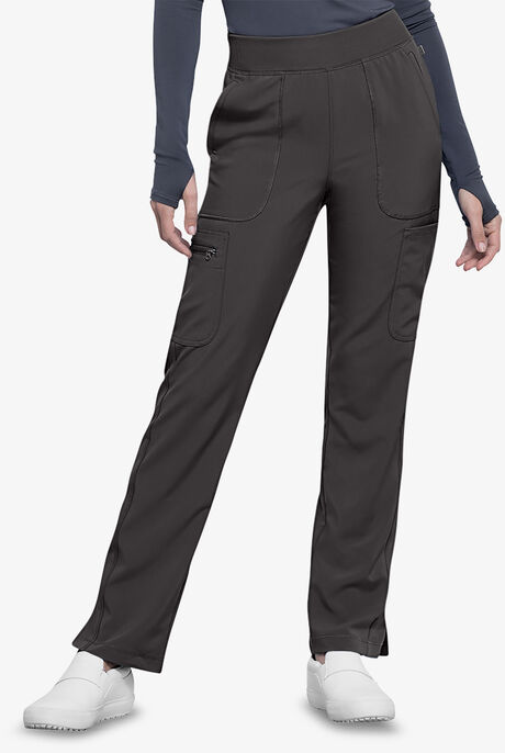 Pantalón médico Cherokee Infinity estilo cargo con cintura de punto acanalado y 6 bolsillos para mujer