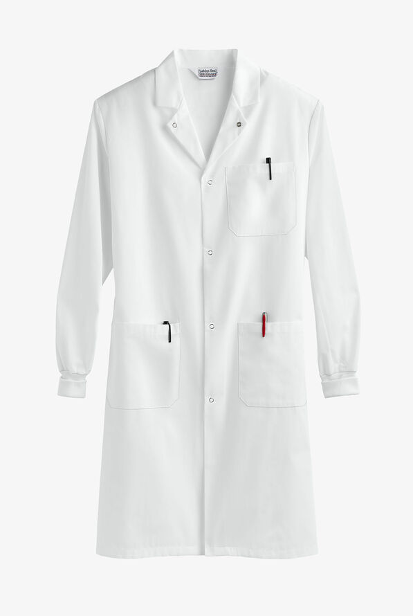 Fashion Seal Unisex 41" 3-Pocket Lab Coat - White - 1
