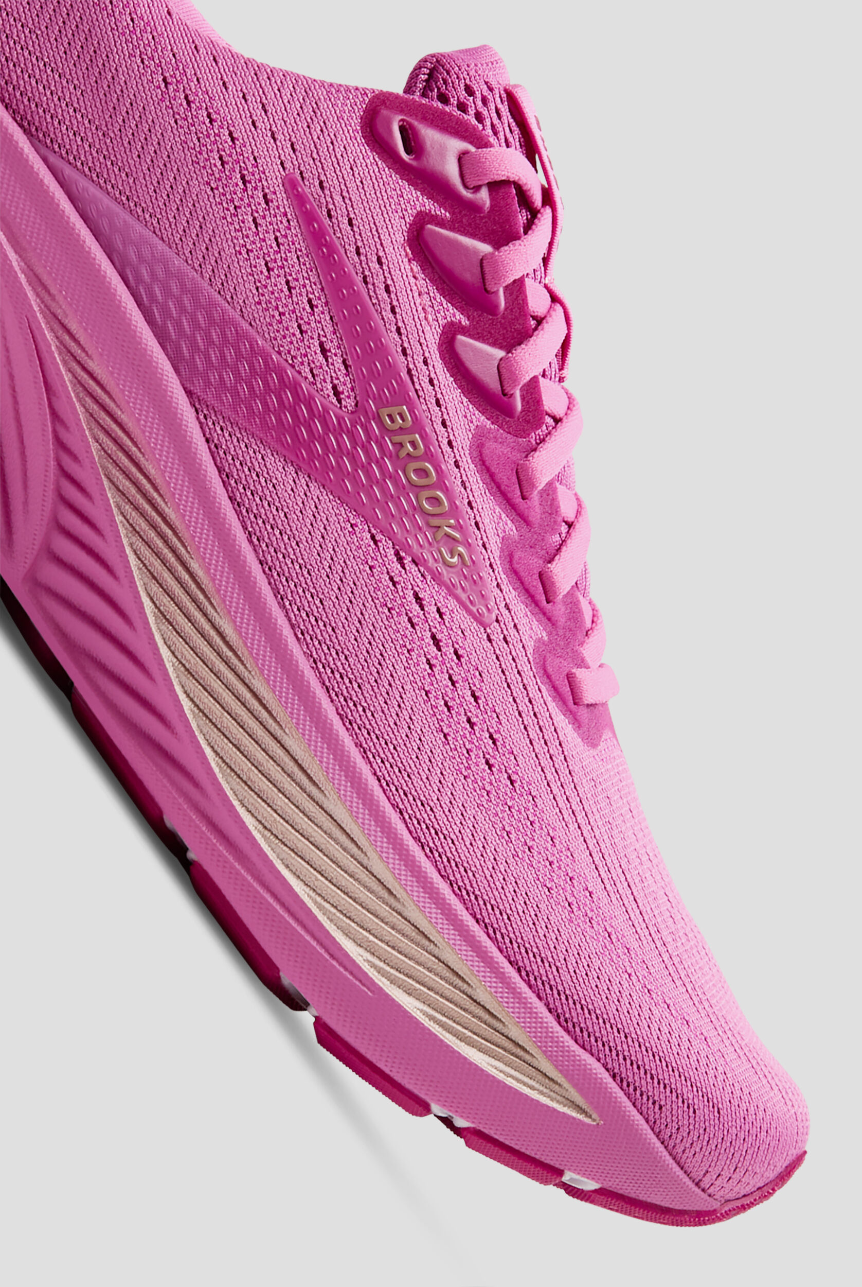 Brooks Women's Ghost 17 Pink/Fuchsia/Gold Athletic Lace Up
