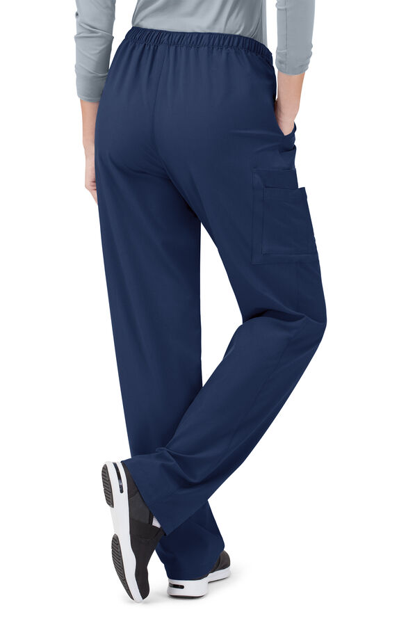 Tafford Active STRETCH Morgan Unisex 5-Pocket Drawstring Scrub Pants - Navy - 2