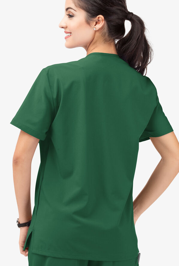 Tafford Active STRETCH Riley Unisex 3-Pocket V-Neck Scrub Top - Hunter - 3