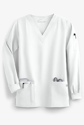 Butter-Soft Core Unisex 5-Pocket Long Sleeve Scrub Top