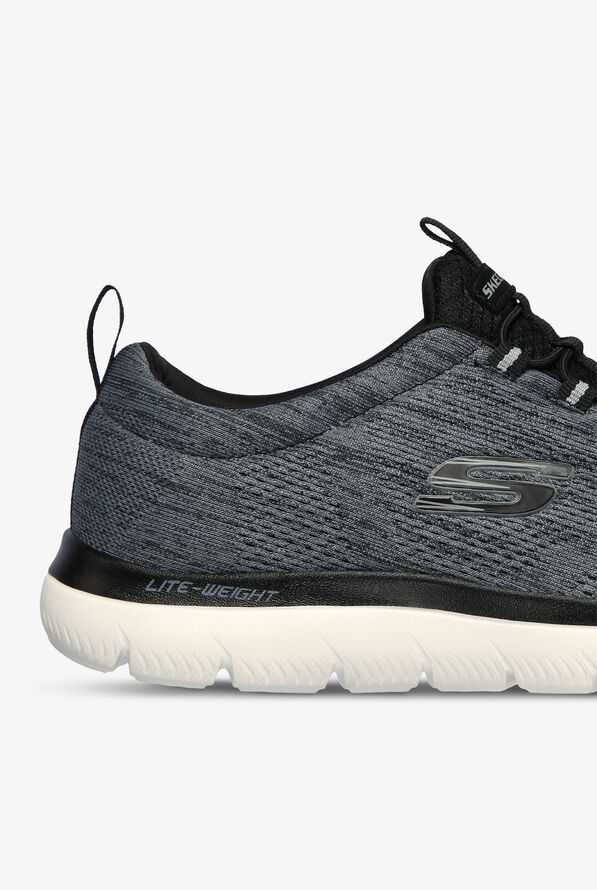 Skechers Men's Summits Louvin Black/White Athletic Shoes - null - 4