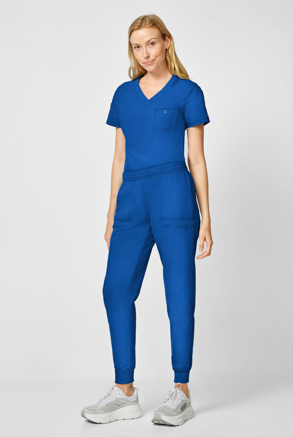 Dickies Forge Women's 6-Pockets Cargo Jogger Scrub Pants - Royal - 4