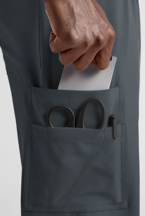 Easy STRETCH Men's Scrub Set - Pewter - 6