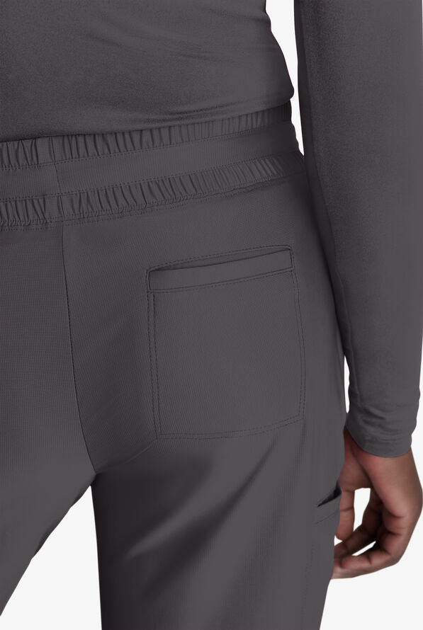 Skechers by Barco Slip-ins Reach Women's 4-Pocket STRETCH Slim Cargo Straight Leg Scrub Pants - Pewter - 3