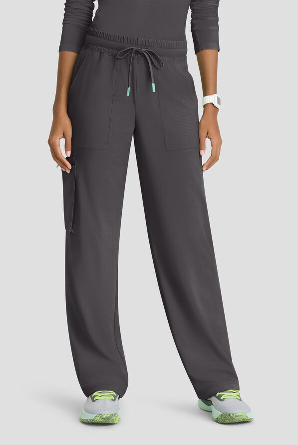 Pantalón médico Skechers by Barco Ripstop Scout STRETCH estilo cargo con piernas anchas y 5 bolsillos para mujer - Pewter - 1