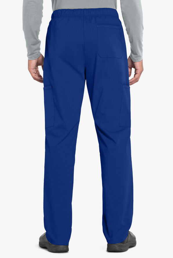 Cherokee Workwear Professionals Men's 5-Pocket STRETCH Cargo Scrub Pants - Galaxy - 2