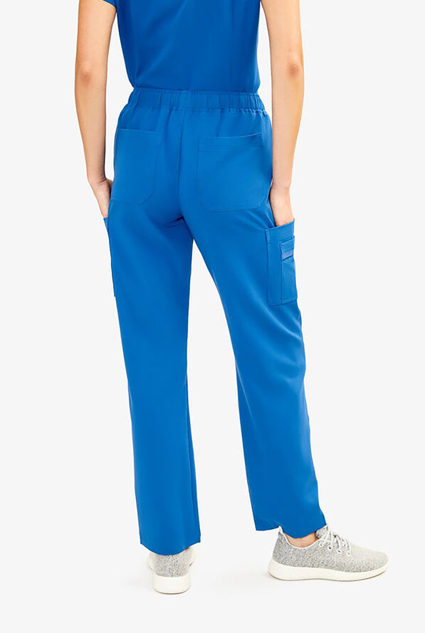 Pantal&oacute;n m&eacute;dico Keswi con cord&oacute;n interior y 9 bolsillos para mujer - Royal - 3