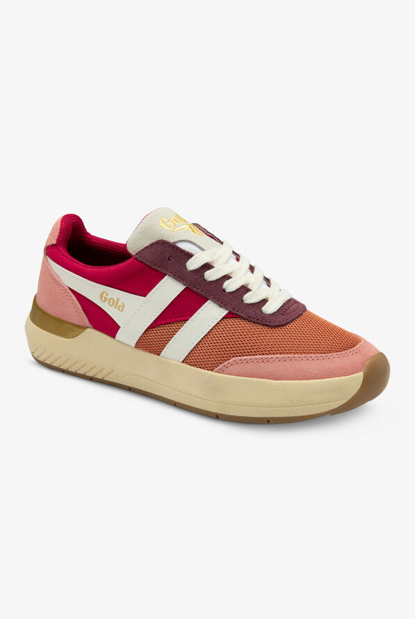 Gola Women's Raven Orange Spice/Raspberry/Coral Pink Athletic Lace Up Nursing Shoes - null - 1