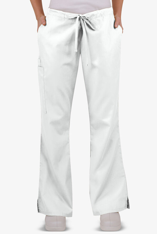 UA Best Buy Scrubs Women’s 5-Pocket Drawstring Pants - Tall - White - 1