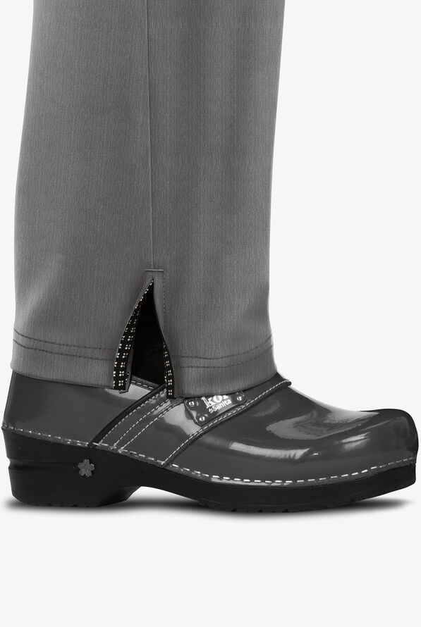 koi Next Gen Everyday Hero Women's 5-Pocket STRETCH Drawstring Cargo Scrub Pant - Heather Grey - 4