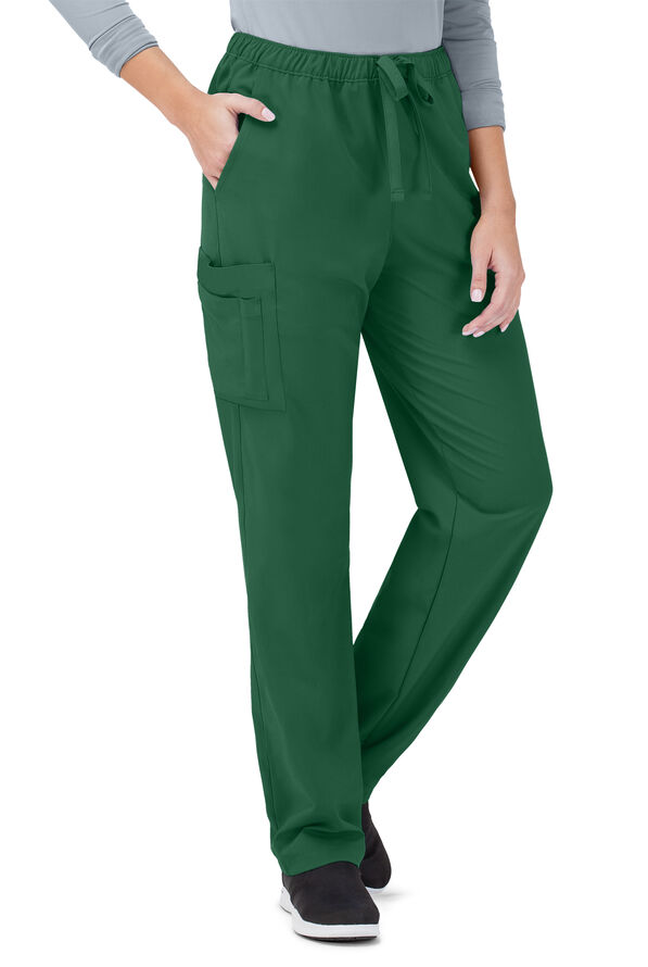 Tafford Active STRETCH Morgan Unisex 5-Pocket Drawstring Scrub Pants - Hunter - 1