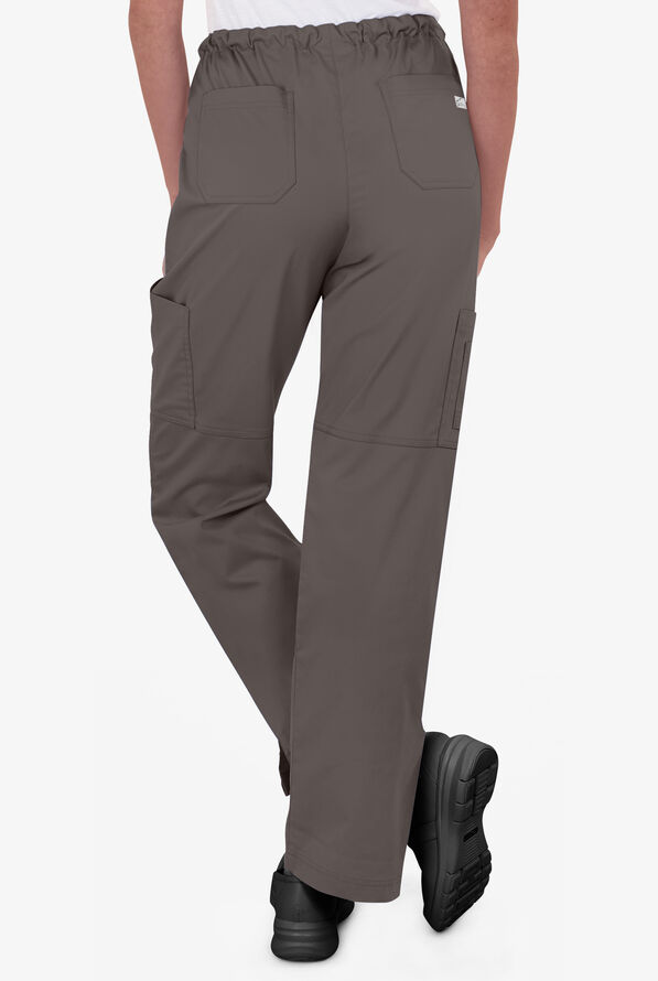 Pantal&oacute;n m&eacute;dico Butter-Soft STRETCH Tall con cord&oacute;n y 10 bolsillos para mujer - Cool Grey - 3