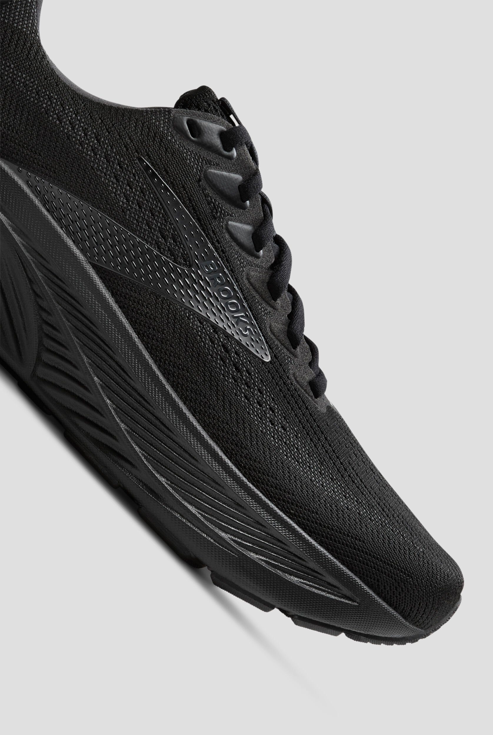 Brooks Womens Ghost 17 Black/Ebony Athletic Lace Up Shoes