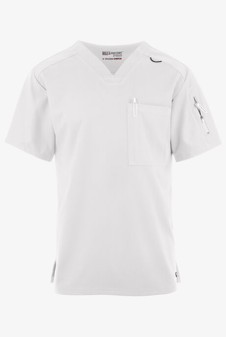 Grey's Anatomy by Barco Spandex STRETCH Murphy Men's 2-Pocket V-Neck Scrub Top