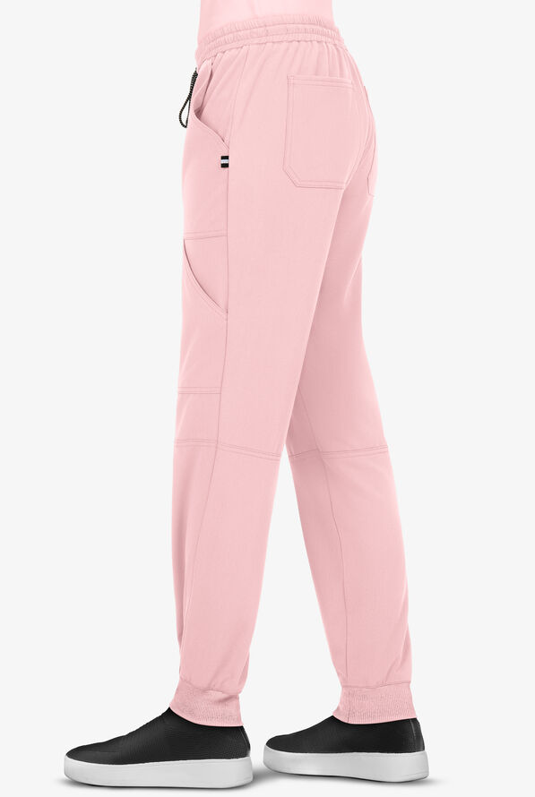 koi Next Gen Good Vibe Women's 7-Pocket STRETCH Jogger Scrub Pants - Pink Dream - 3